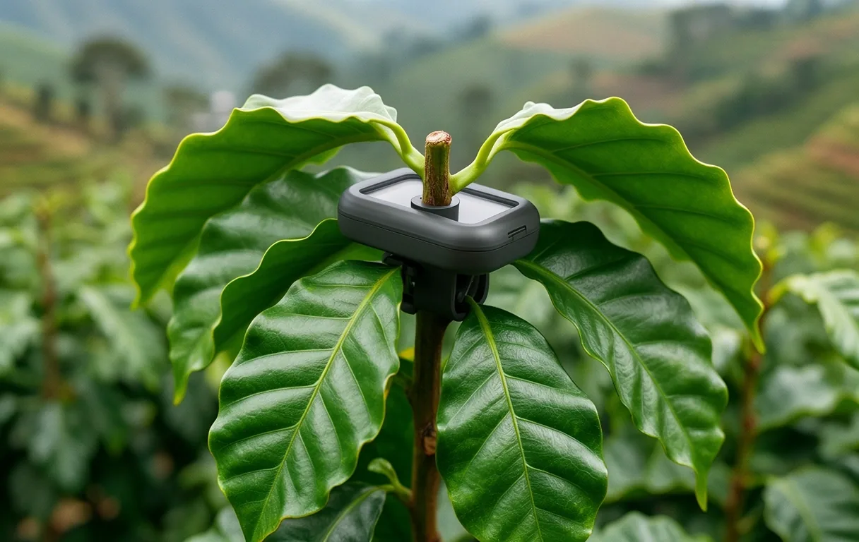 Plantación técnica en Antioquia al anochecer