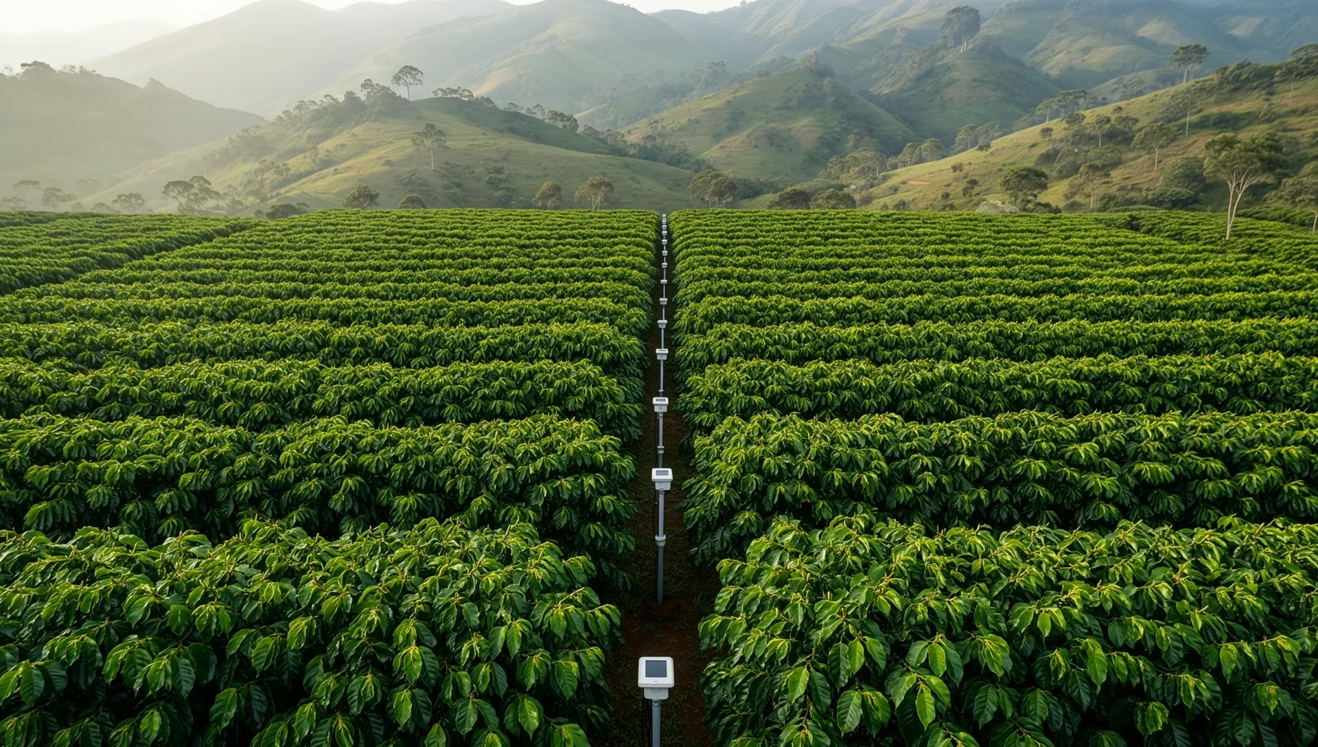 Plantación de café optimizada en Antioquia